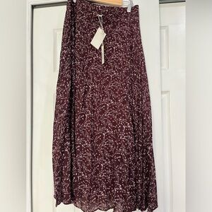 Maxi Maroon Skirt